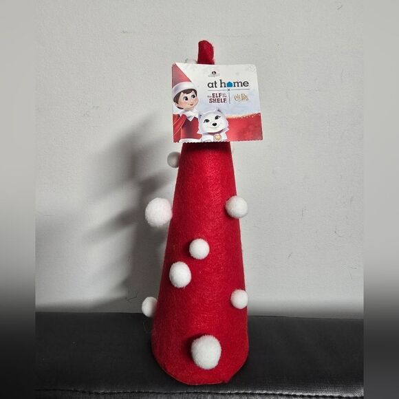 New the Elf on the shelf felt Christmas tree with pompoms, 10" - Picture 3 of 5